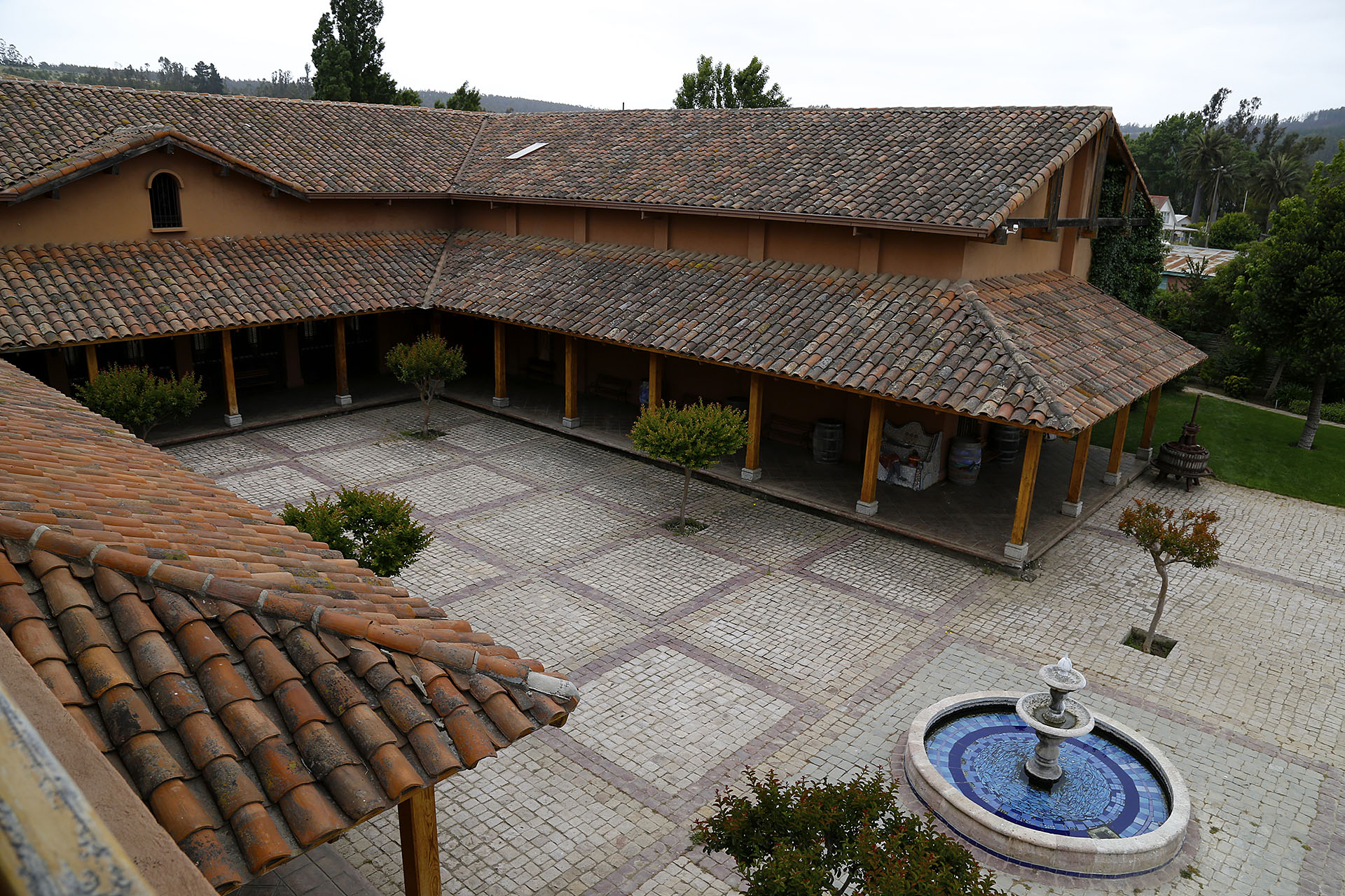 Patio central de Casa Marín