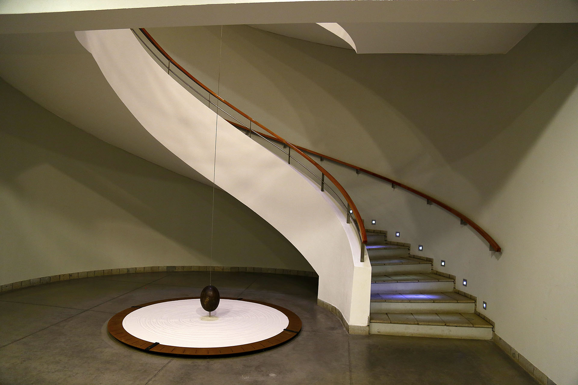 Escalera interior de Clos Apalta