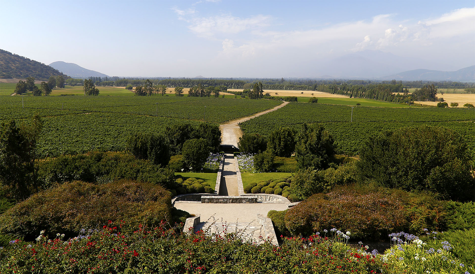 Viñedos y arquitectura de Haras de Pirque