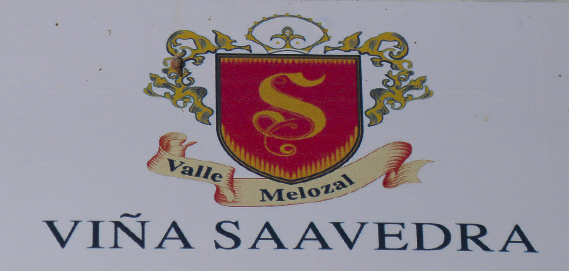 Letrero de Viña Saavedra